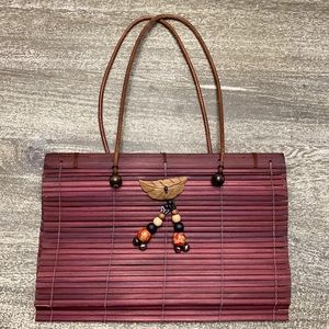 Wooden sticks purse very unique it’s made in Thailand